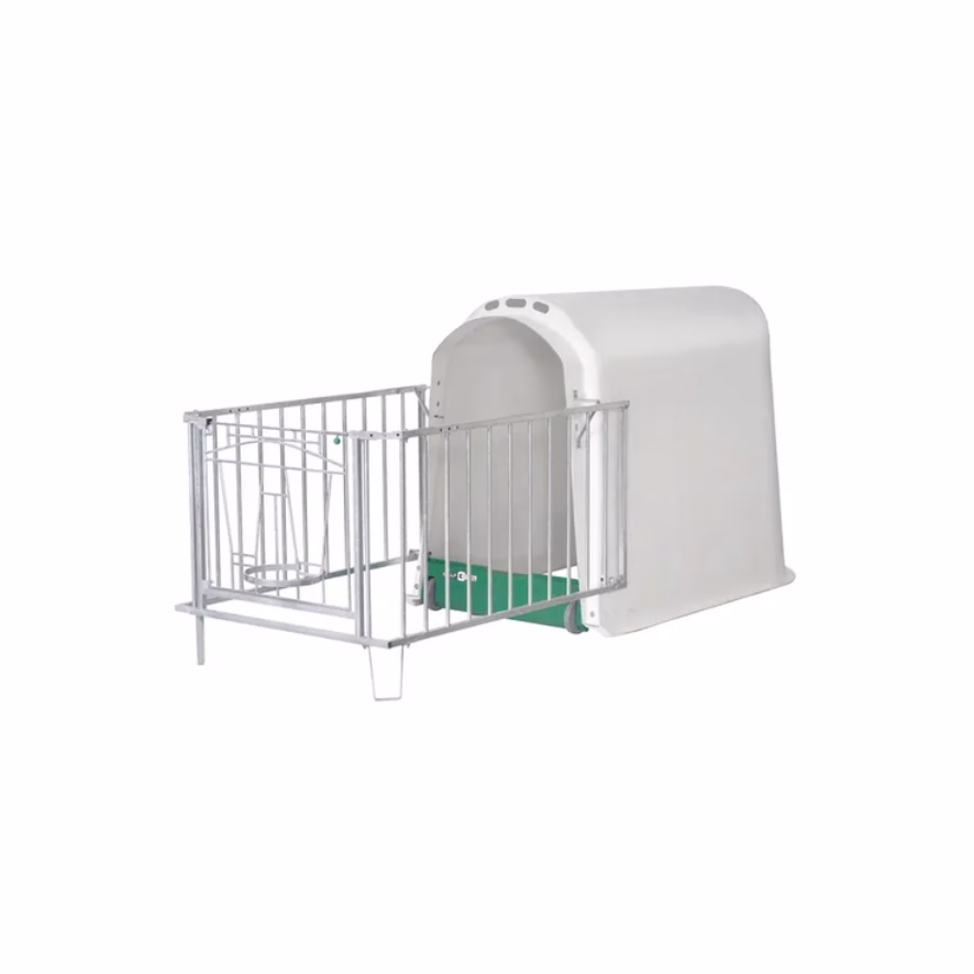 Niche à veau collective en extérieur